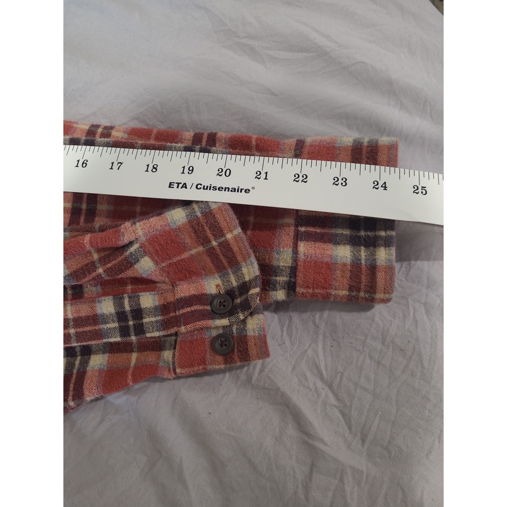 L.L. Bean Chamois Flannel button down Shirt Men SZ M Reg Traditional fit outdoor - Picture 6 of 10